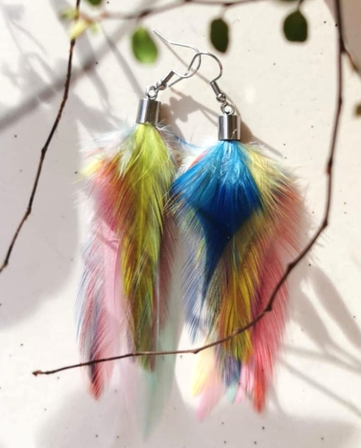 Przejdź do produktu kolczyki z piórami