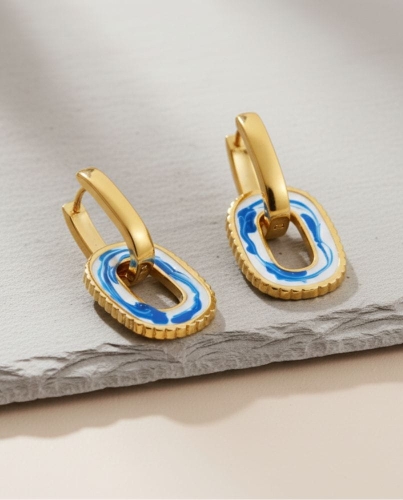 Przejdź do produktu Ceramiczne kolczyki - kolekcja Santorini