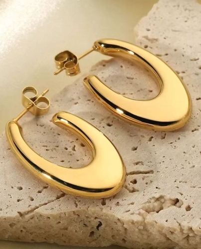 Przejdź do produktu Pozłacane kolczyki Hoop