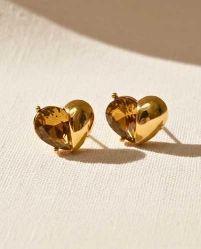 Przejdź do produktu Kolczyki pozłacane serca