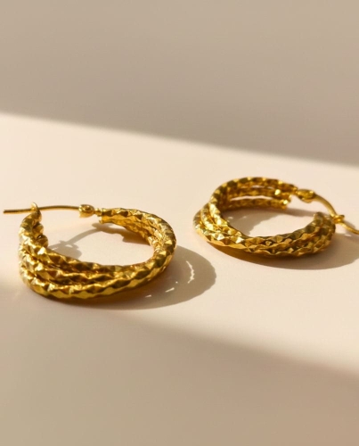 Przejdź do produktu Pozłacane Kolczyki koła