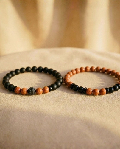 Przejdź do produktu Zestaw Bransoletek Gold & Night