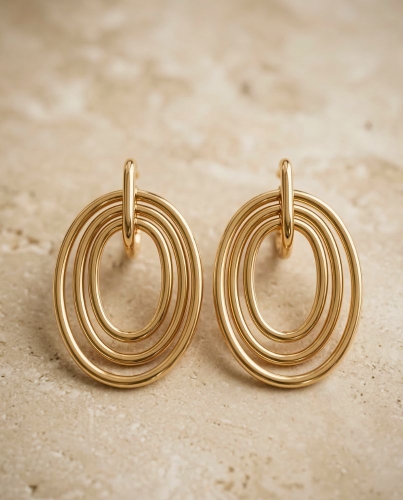 Przejdź do produktu Pozłacane kolczyki koła